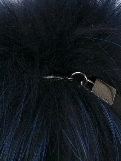 Shop N•peal Pompon-schlüsselanhänger Aus Waschbärfell In Blue