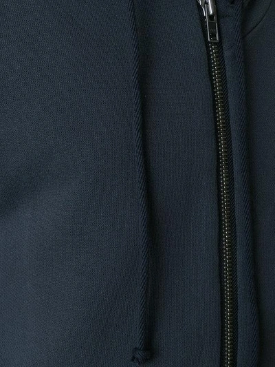 Shop Ann Demeulemeester Asymmetric Zipped Hoodie In Grey