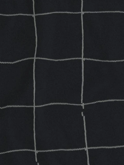 Shop Umd Cashmere Grid Knit Scarf - Black
