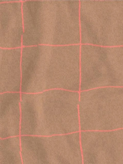 Shop Umd Cashmere Grid Knit Scarf - Neutrals