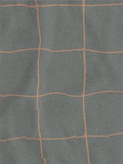 Shop Umd Cashmere Grid Knit Scarf - Grey