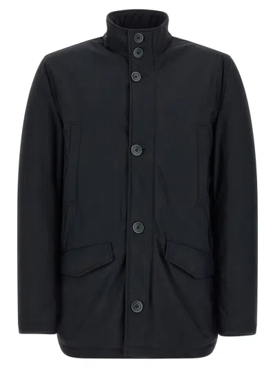 Herno Technical Polyamide Jacket In Blue