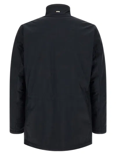 Herno Technical Polyamide Jacket In Blue