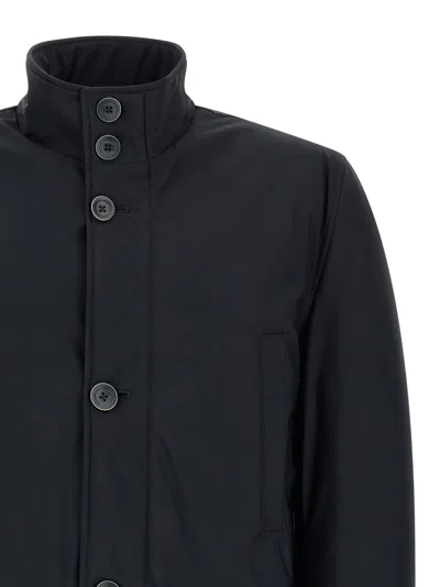 Herno Technical Polyamide Jacket In Blue