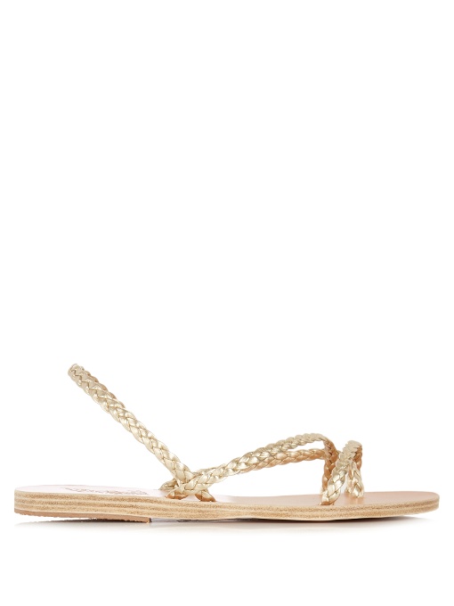 ancient greek gold sandals