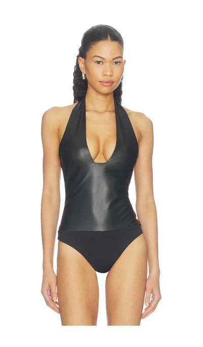 Afrm Jayce Bodysuit In Black