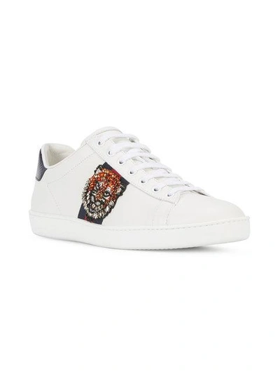 Shop Gucci Ace Tiger's Head Sneakers