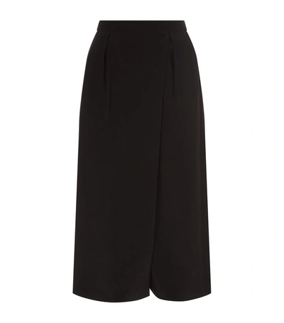 Ted Baker Agney Wrap Front Culottes In Black