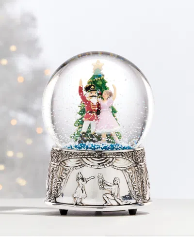 Reed & Barton Nutcracker Suite Silverplate Musical Snow Globe In Multi