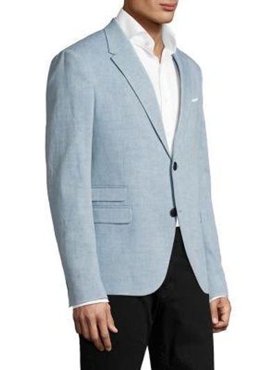 Shop Neil Barrett Regular-fit Denim Jacket In Blue