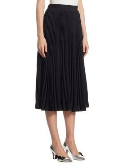 Shop Marc Jacobs Long Pleated Skirt In Bright Orange