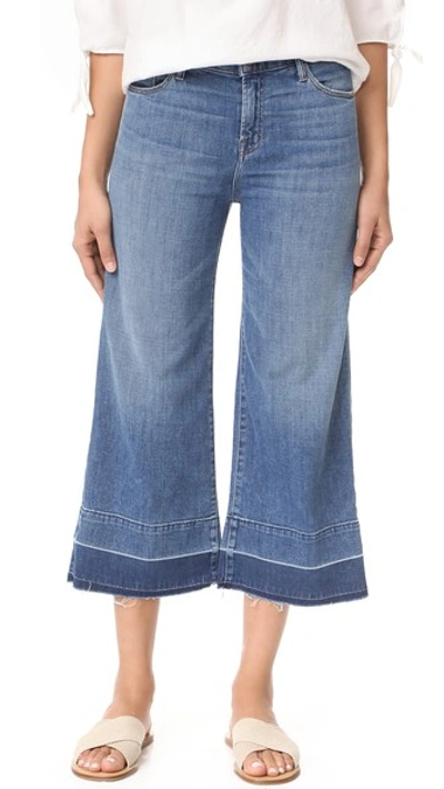 J Brand Liza Mid Rise Culotte Jeans In Heartbroken
