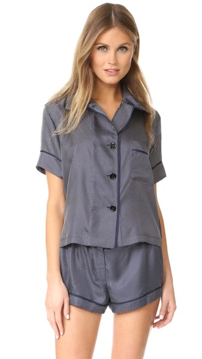 Araks Shelby Pajama Top In Sea Dot