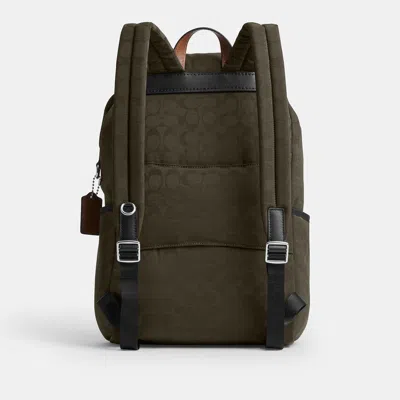 Coach Outlet Logan Backpack In Dark Moss