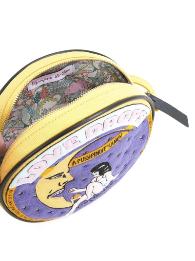 Shop Olympia Le-tan Moon Patches Round Clutch