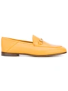 Gucci Yellow Brixton Horsebit Loafers In Yellow & Orange