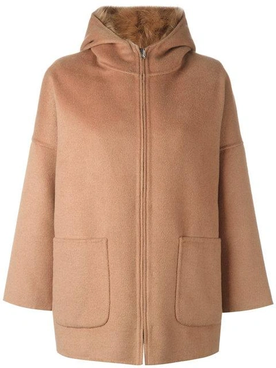 Shop Liska Zipped Jacket In Brown