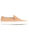 COMMON PROJECTS slip-on sneakers,SUEDE100%