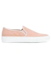 COMMON PROJECTS Tournament slip-on sneakers,RUBBER100%