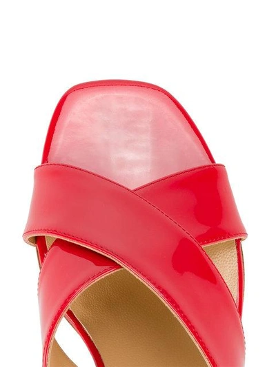 Shop Maryam Nassir Zadeh Crossover Strap Sandals In Red