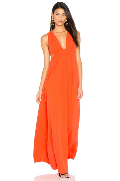 Shop Jill Jill Stuart Cross Back Gown In Tangerine