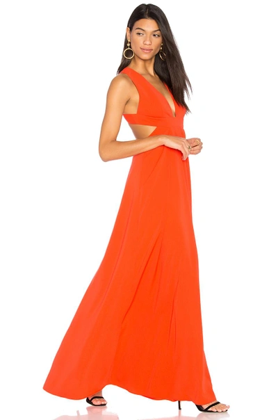 Shop Jill Jill Stuart Cross Back Gown In Tangerine