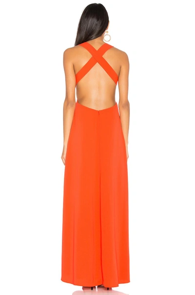 Shop Jill Jill Stuart Cross Back Gown In Tangerine