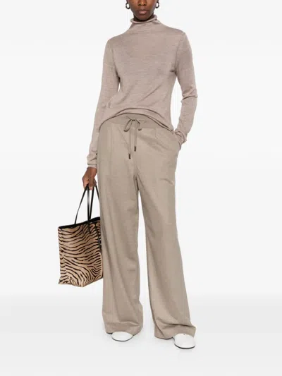 Fedeli High-neck Sweater In Neutral