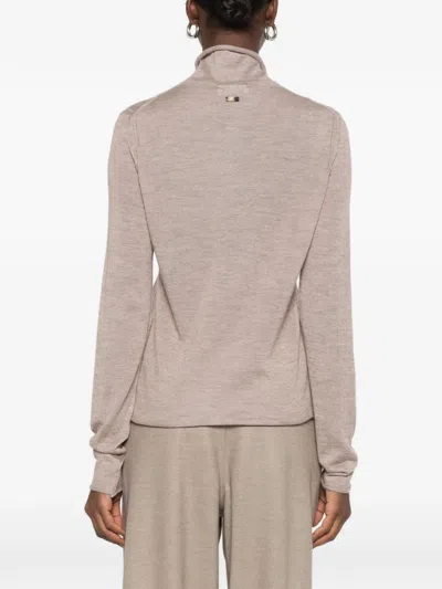 Fedeli High-neck Sweater In Neutral