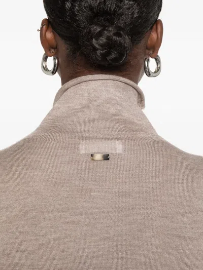 Fedeli High-neck Sweater In Neutral