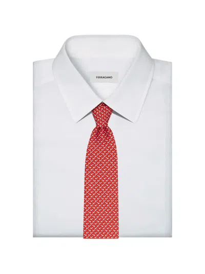 Ferragamo Dylan-print Silk Tie In Multi