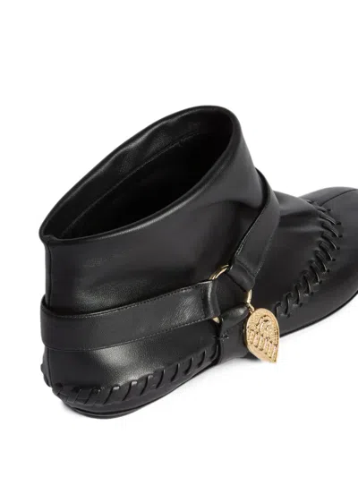 Pucci Leather Ankle Boots In Multi