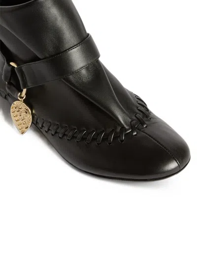 Pucci Leather Ankle Boots In Multi