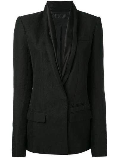 Shop Haider Ackermann Shawl Collar Blazer In 099 Black