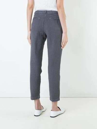 Shop Massimo Alba Cropped Trousers - Grey