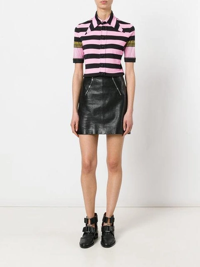 Shop Givenchy Striped Shirt In Pink