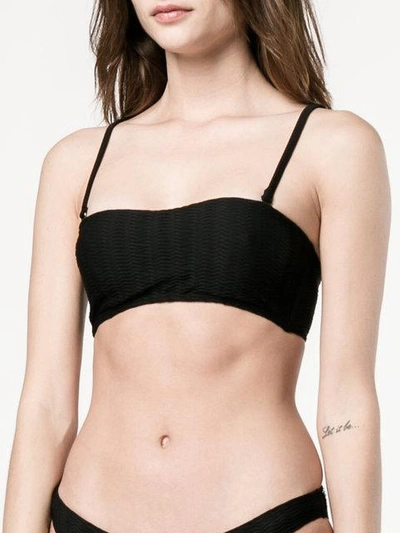 Shop Prism Hossegor Bikini Top In Black