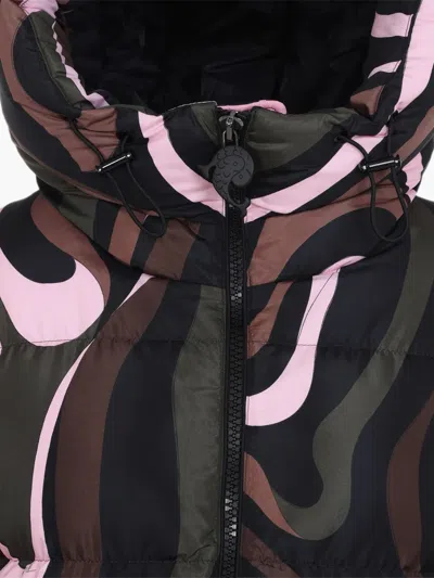 Pucci Iride-print Puffer Coat In Multi