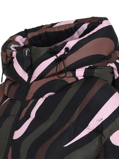 Pucci Iride-print Puffer Coat In Multi
