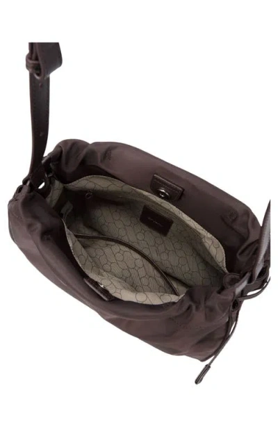 Oryany Medium Any Fabric Shoulder Bag In Choco Brown