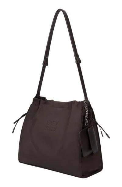 Oryany Medium Any Fabric Shoulder Bag In Choco Brown