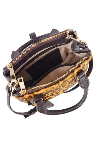 Lodis Eclipse Top Handle Crossbody Bag In Leopard Haricalf
