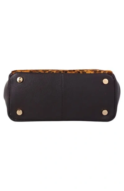 Lodis Eclipse Top Handle Crossbody Bag In Leopard Haricalf