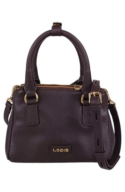 Lodis Eclipse Top Handle Crossbody Bag In Leopard Suede