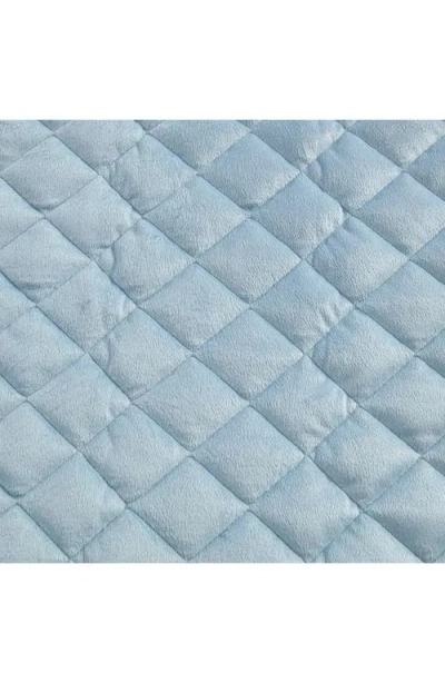 Martha Stewart Simone Solid Reversible Blanket In Blue