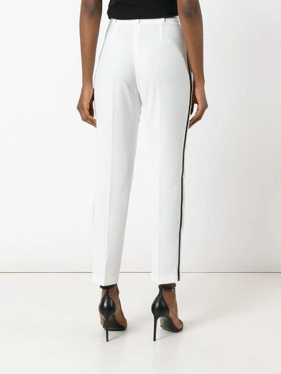 Shop Lanvin Tailored Trousers In White