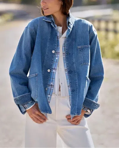 Frank And Eileen Bantry Barn Jacket In Blue