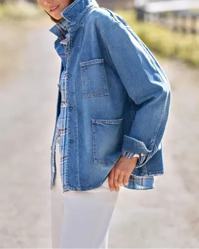 Frank And Eileen Bantry Barn Jacket In Blue