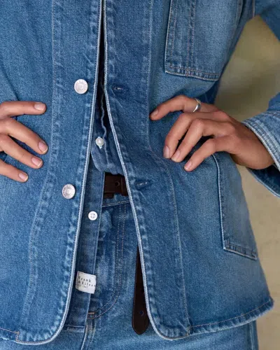 Frank And Eileen Bantry Barn Jacket In Blue