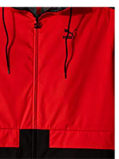 Puma Logo-print Jacket In Red